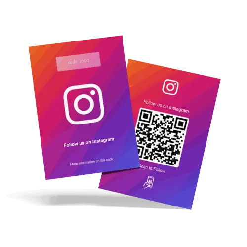 QR Follower Large Cards example