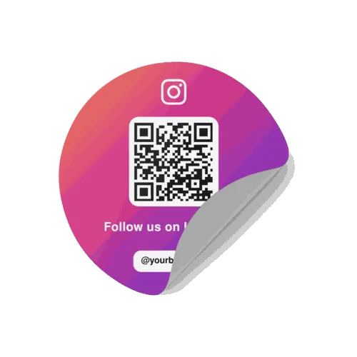 QR Follower Stickers example