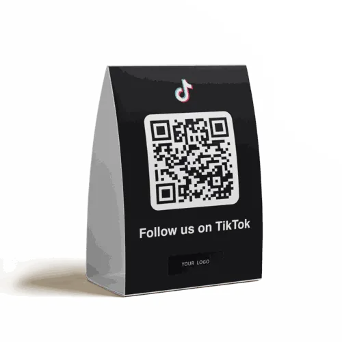 QR Follower Table Stands example